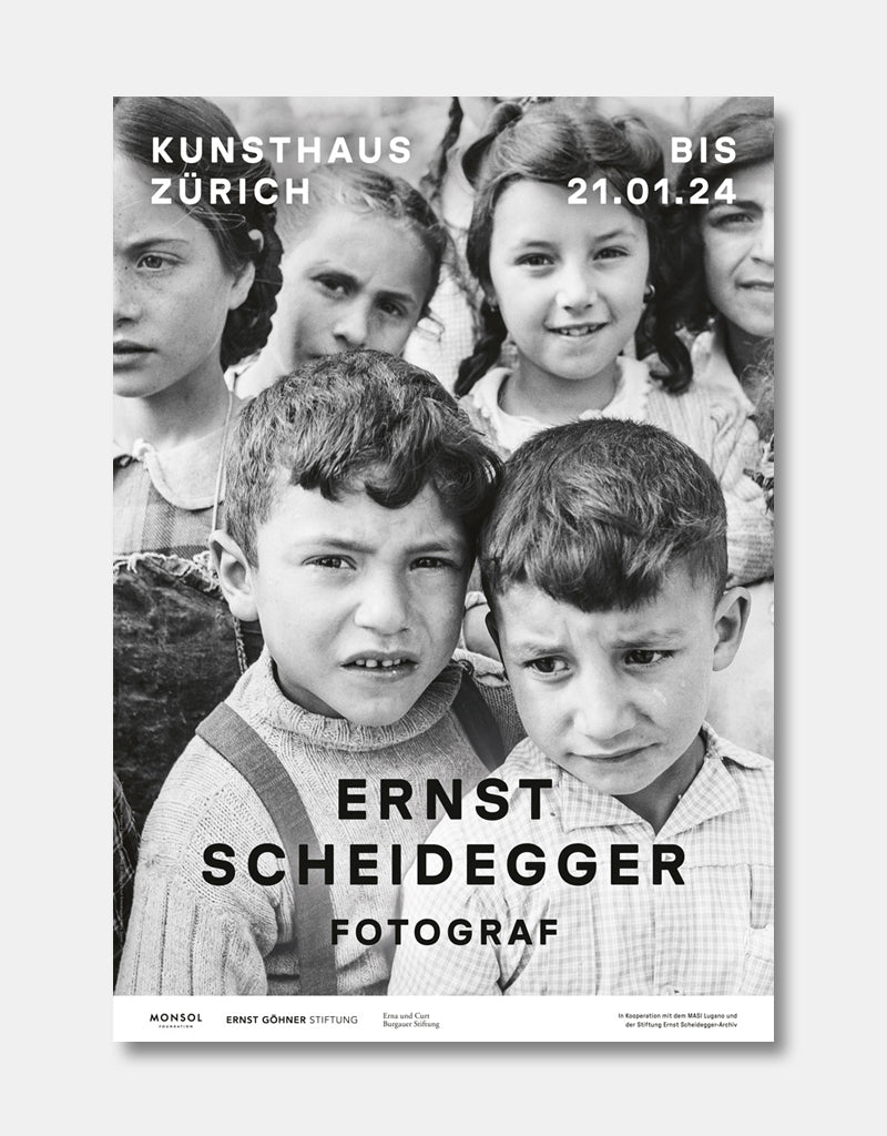 Ernst Scheidegger [exhibition poster]