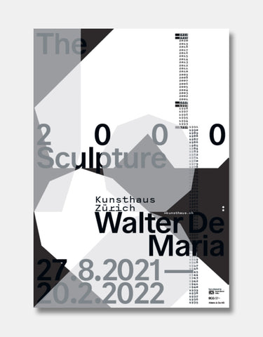 Walter de Maria - The 2000 Sculpture [Ausstellungsplakat]